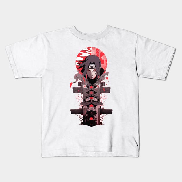 itachi Kids T-Shirt by pokermoment